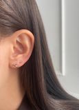  14K Cross Bar Internal Flatback 