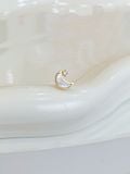  14K Crescent Moon Mother of Pearl Internal Flatback 