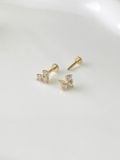  14K Tiny Heart Internal Flatback 
