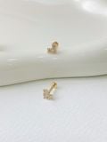  14K Tiny Heart Internal Flatback 