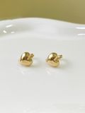  14K Puffy Heart Hoop (M) 