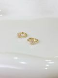  14K Petite Blossom Mini Huggie (S) 