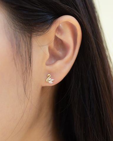 14K Elegant Swan Piercing 
