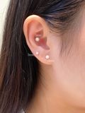  14K Simple pearl piercing (8 size) 