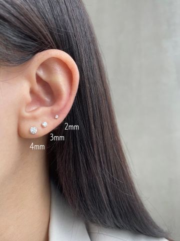  14K Shining Cubic Piercing (4 chấu) 