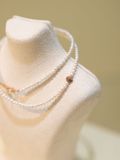  [last piece] 14K Freshwater Pearl Smile Necklace 