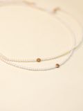  [last piece] 14K Freshwater Pearl Smile Necklace 