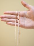  [last piece] 14K Freshwater Pearl Smile Necklace 