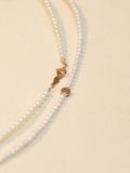 [last piece] 14K Freshwater Pearl Smile Necklace 