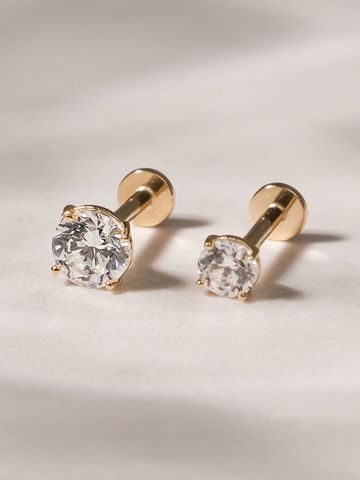  14K Classic Cubic Internal flatback (3 size) 