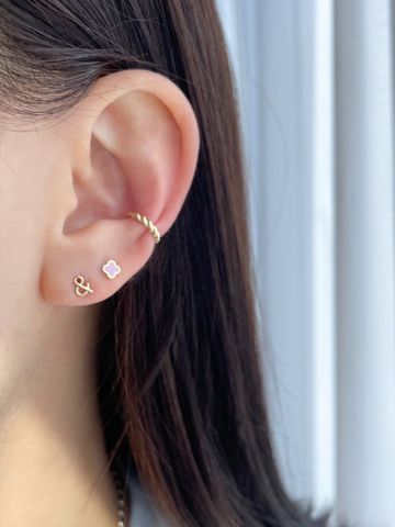  14K Vivid Lucky Clover Piercing (6 colors) 