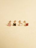  14K Vivid Lucky Clover Piercing (6 colors) 