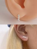  14K Dazzling Trio Cubic Piercing 