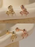  14K Cute Ribbon Drop Piercing 
