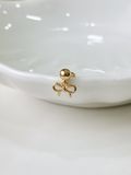  14K Cute Ribbon Drop Piercing 