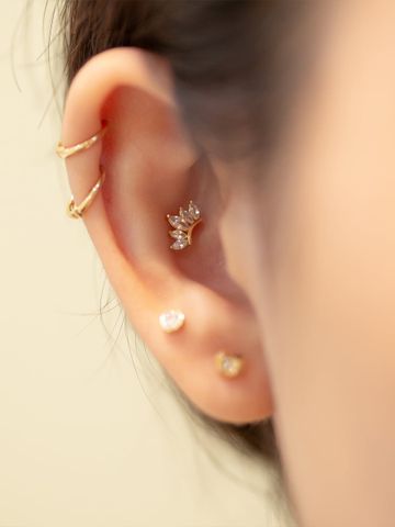  14K Marquise Tiara Piercing 