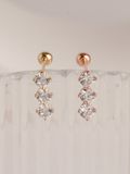  14K Dazzling Trio Cubic Piercing 