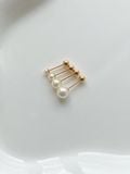  14K Simple pearl piercing (8 size) 
