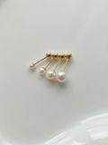  14K Simple pearl piercing (8 size) 