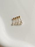  14K Simple pearl piercing (8 size) 