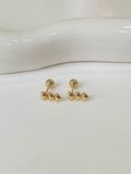  14K Triple Heart Piercing 