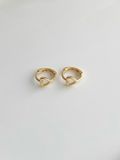  14K Sweet Heart mini huggie (S) 