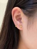  14K Color Cubic Drop Piercing 