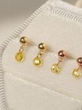  14K Color Cubic Drop Piercing 