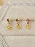  14K Color Cubic Drop Piercing 