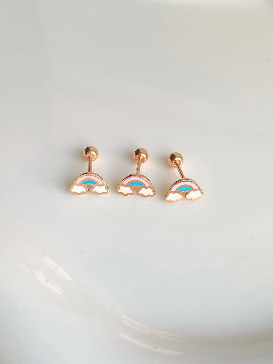 14k Rainbow piercing 