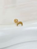  14K Plain Crescent Moon Piercing 