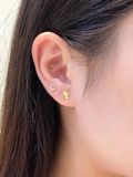  14K Plain Crescent Moon Piercing 