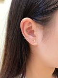 14K Minimalist Flat Bar Piercing 