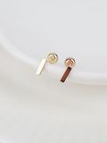  14K Minimalist Flat Bar Piercing 