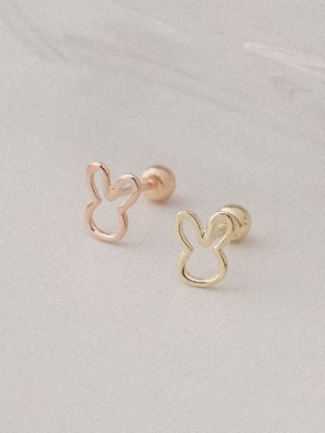  14K Bunny Outline Piercing 