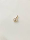  14K Petal Pearl Pendant 