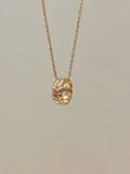  14K Golden Wave Pendant 