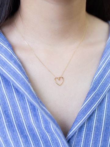  14K Versatile Heart Pendant 