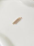  14K Gold Glittering Bar Pendant 