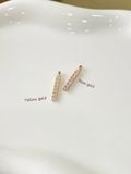  14K Gold Glittering Bar Pendant 
