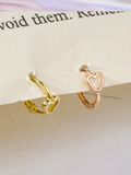  14K Sweet Heart mini huggie (S) 