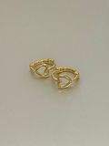  14K Sweet Heart mini huggie (S) 
