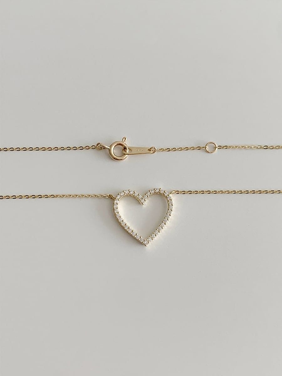  14K Pure Romance Heart Necklace 