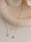  14K Simple Circle Pendant Necklace 