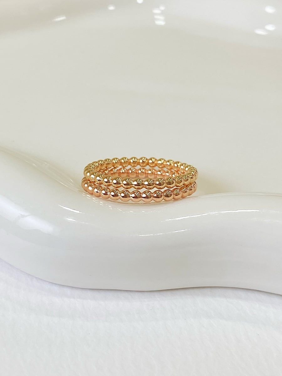  14K Petite Bubbles Band 