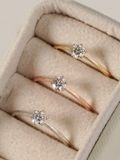  14K Pure Classic Solitaire Moissanite Ring 
