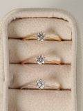  14K Pure Classic Solitaire Moissanite Ring 