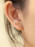  14K Diamond Zodiac Piercing 
