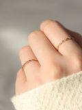  14K Solar Dew Diamond Ring 