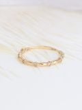  14K Solar Dew Diamond Ring 